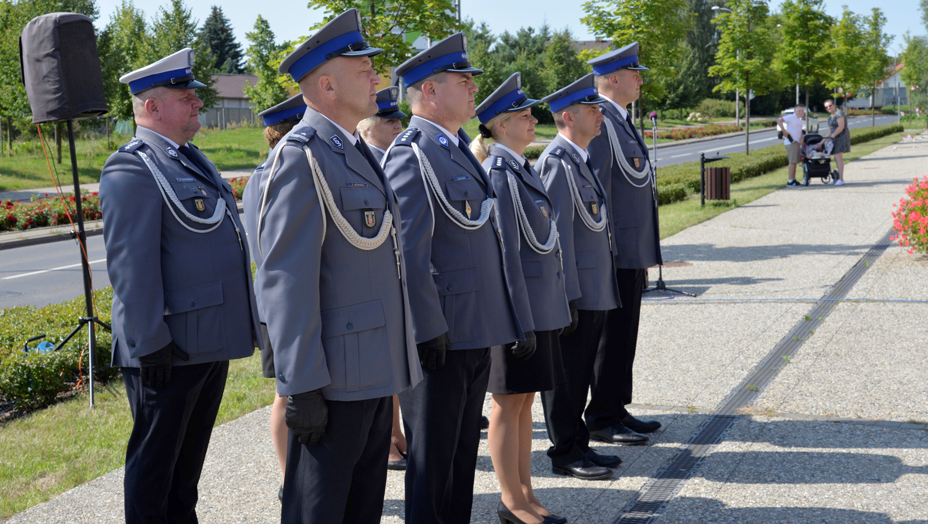 Zdjęcia z uroczystości zorganizowanej z okazji obchodów Święta Policji.