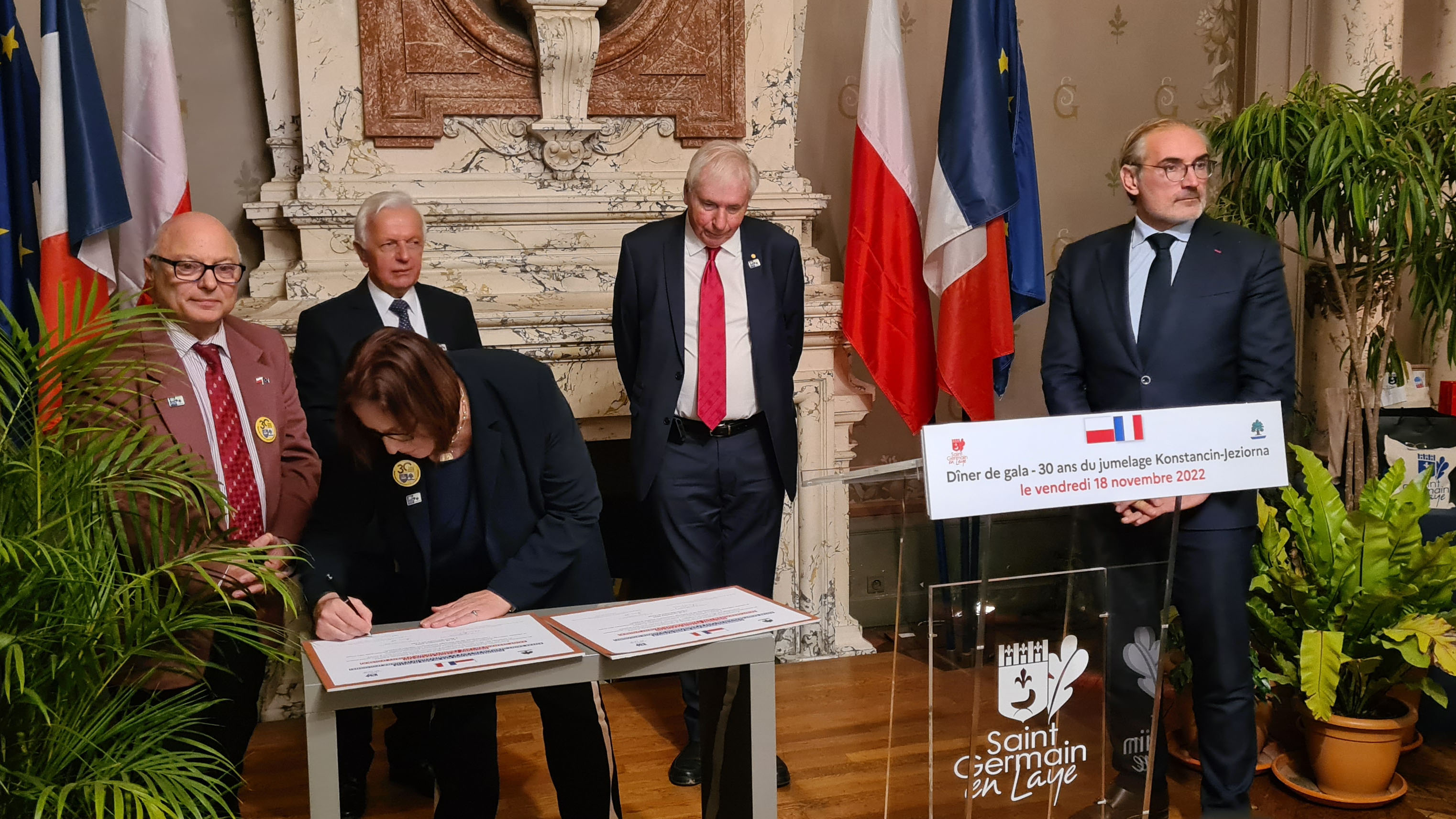 Galeria z obchodów jubileuszu miast partnerskich Konstancin-Jeziorna – Saint-Germain-en-Laye.  