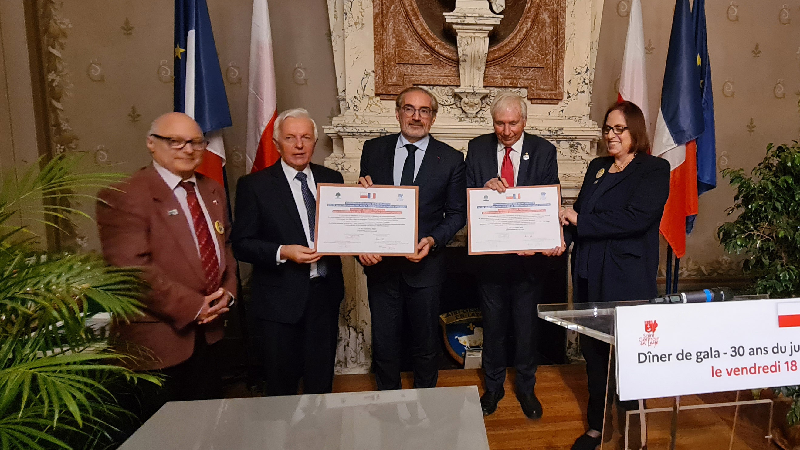 Galeria z obchodów jubileuszu miast partnerskich Konstancin-Jeziorna – Saint-Germain-en-Laye.  