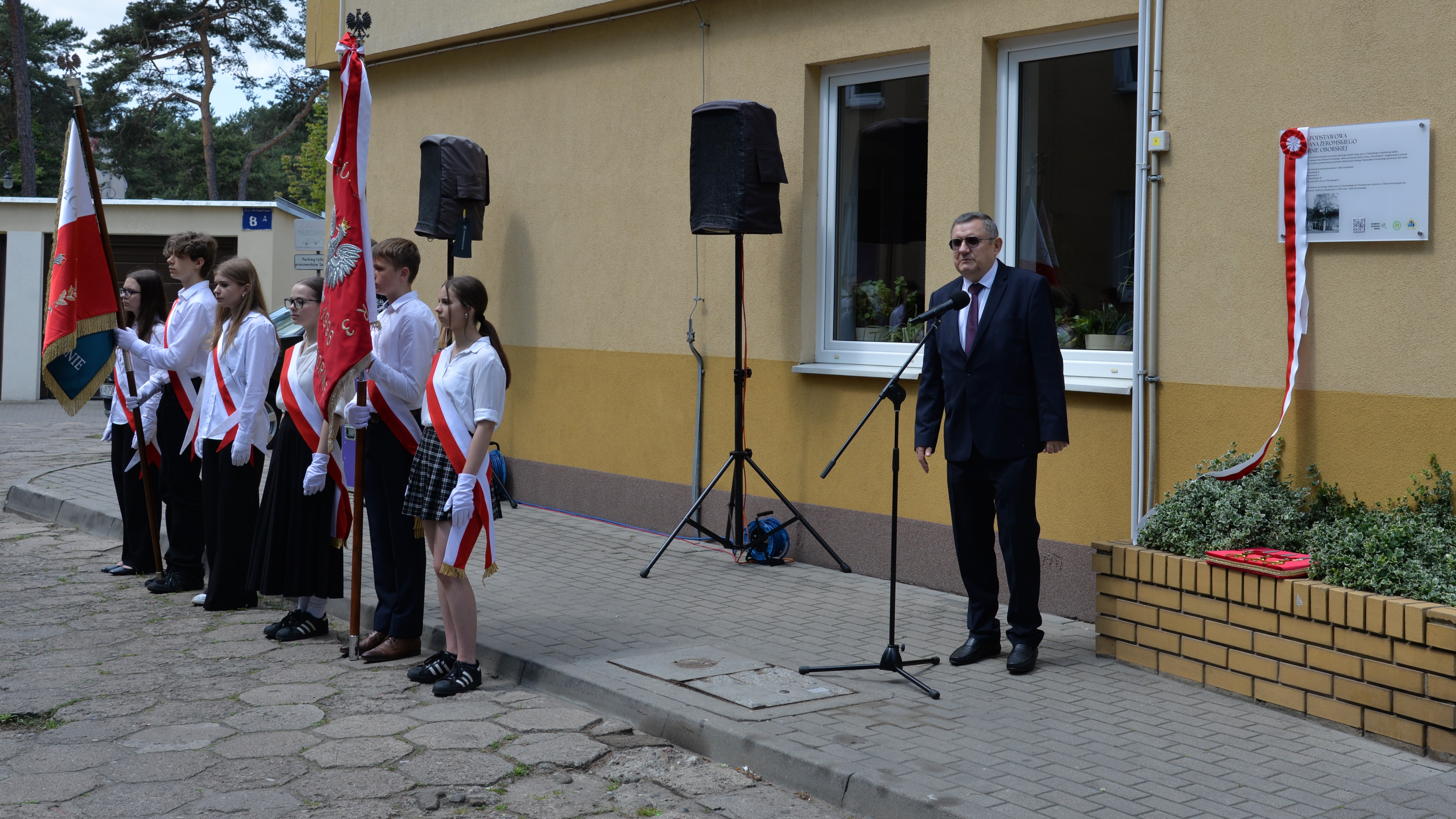 Odsłonięcie tablicy pamiątkowej