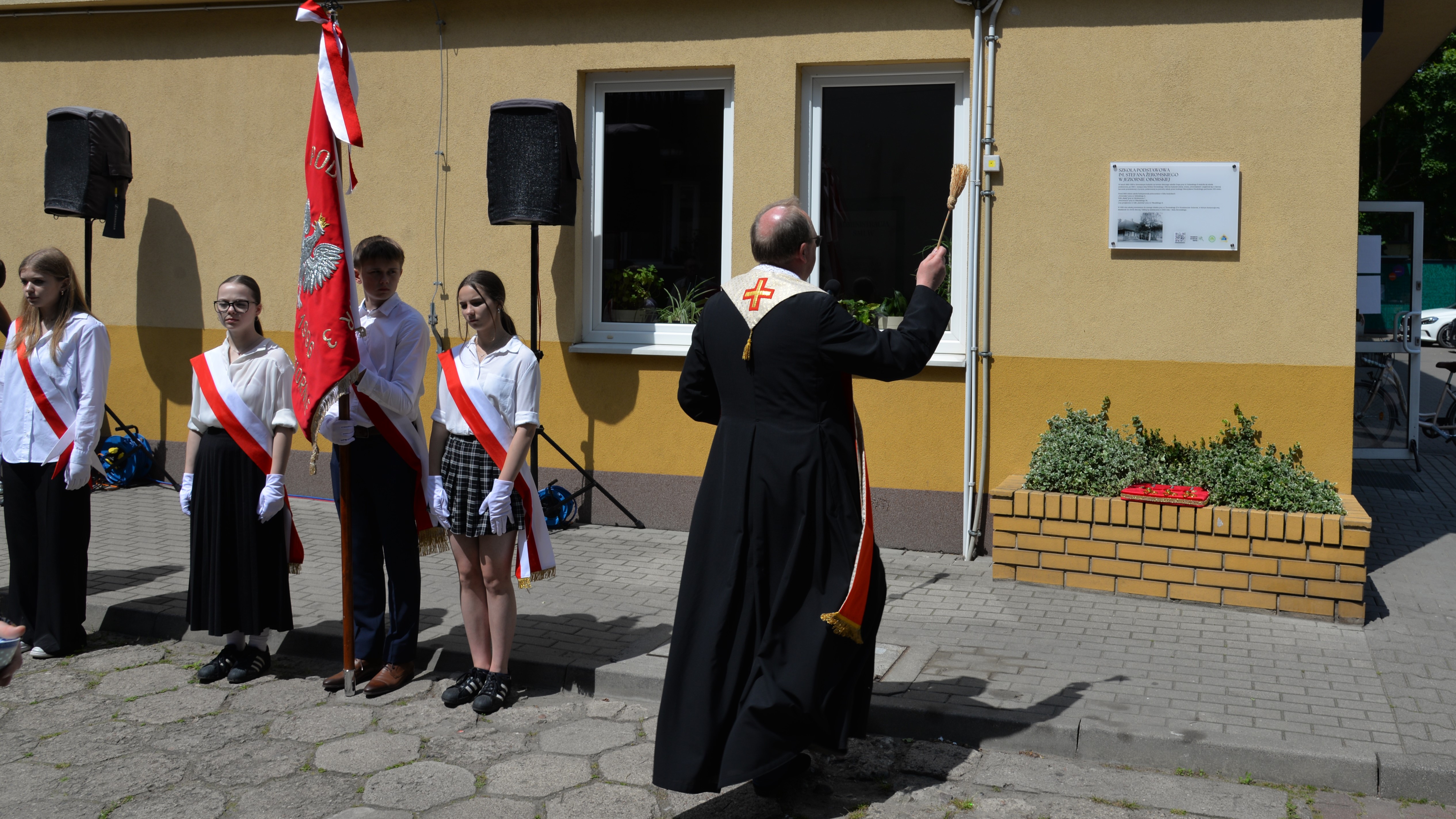 Odsłonięcie tablicy pamiątkowej
