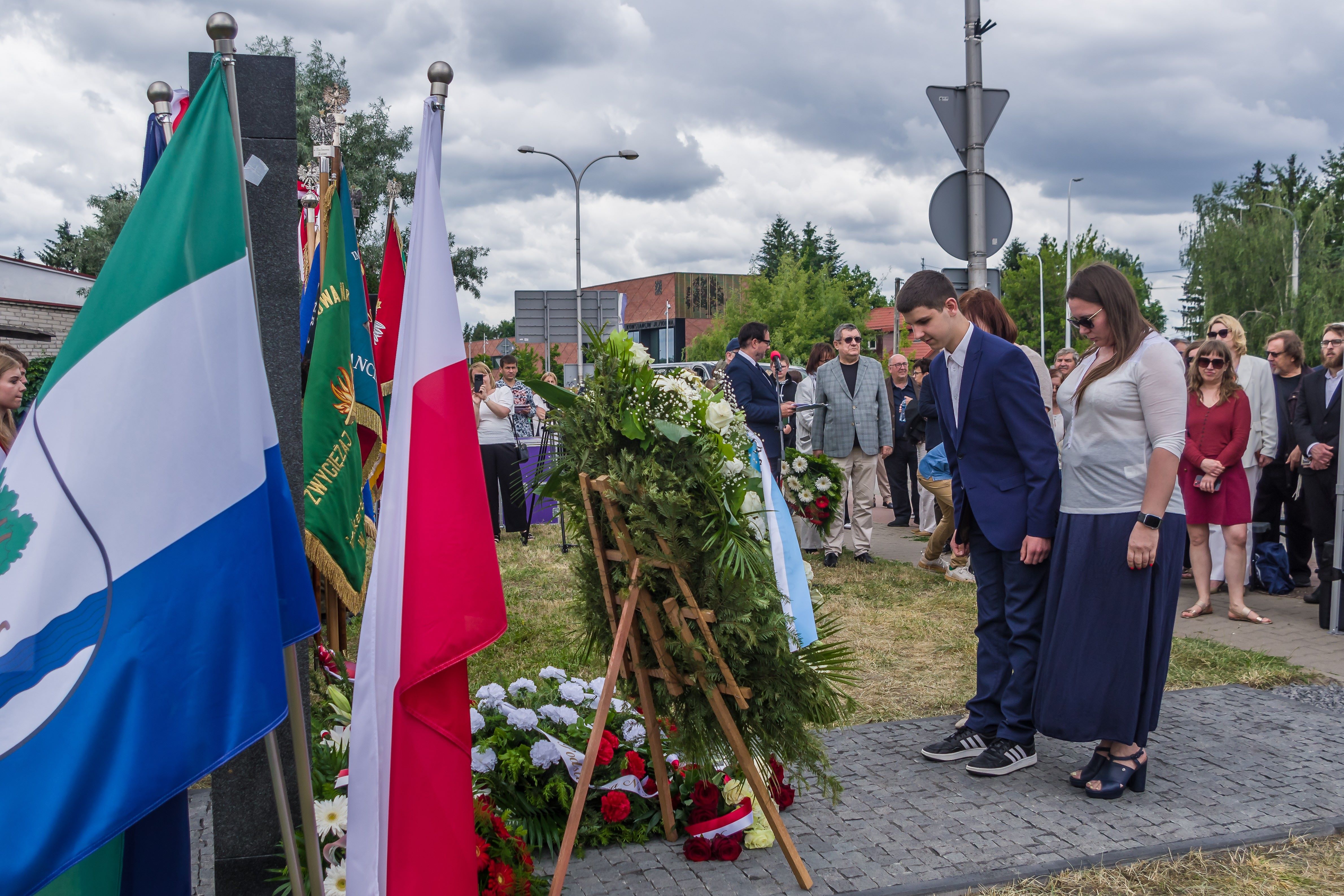 Uroczyste odsłonięcie Macewy Pamięci