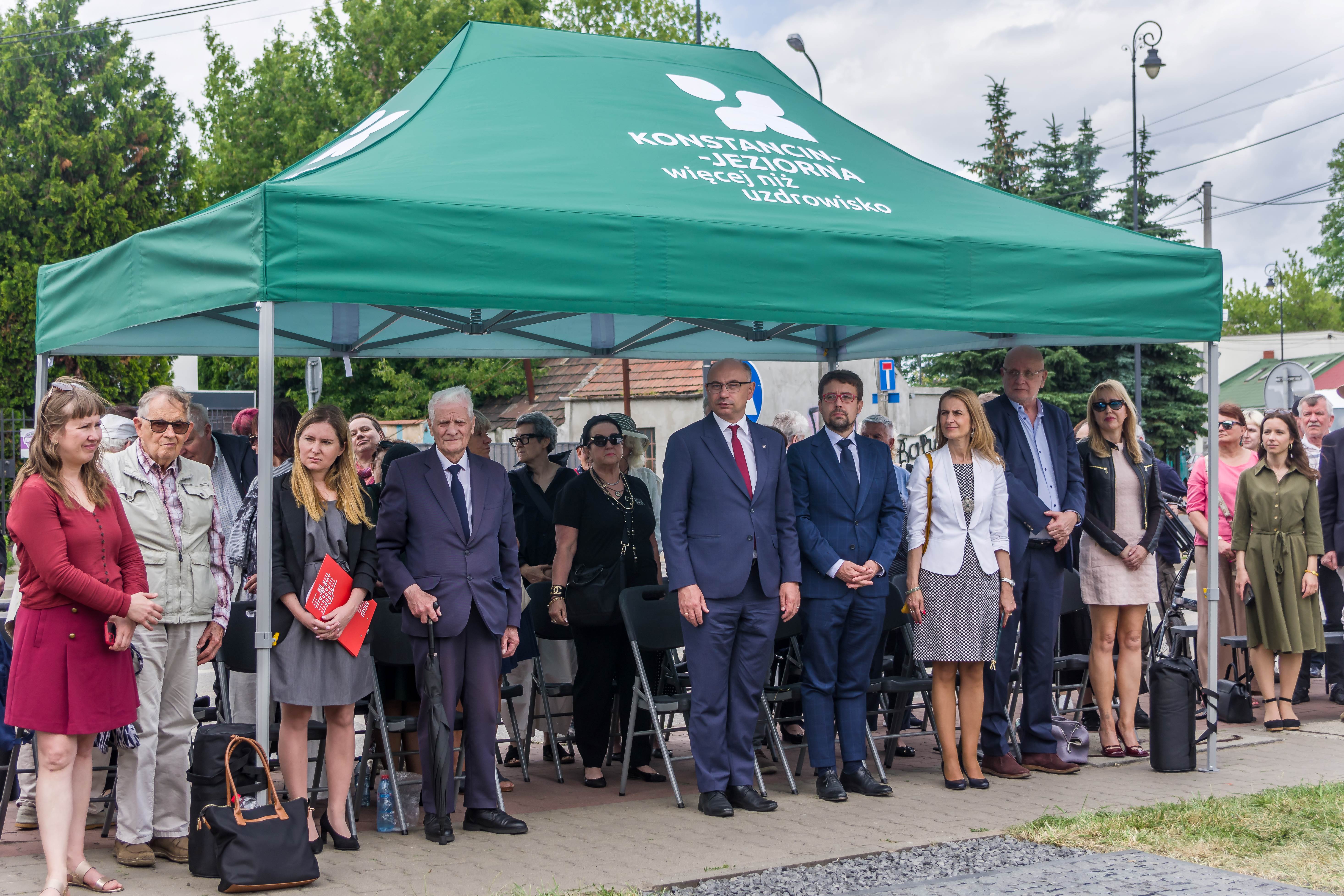 Uroczyste odsłonięcie Macewy Pamięci