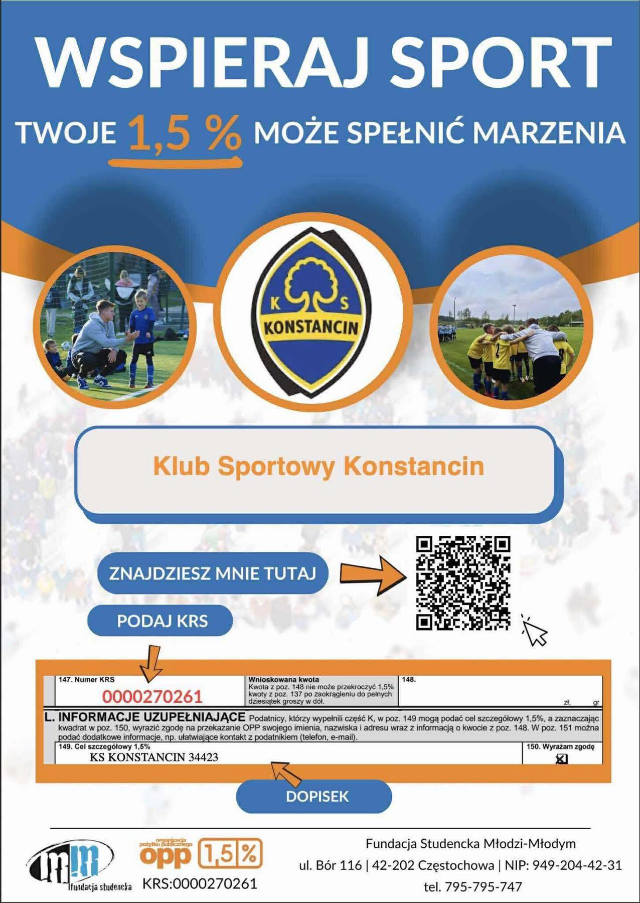 Przekaż 1.5% na fundacje 2026