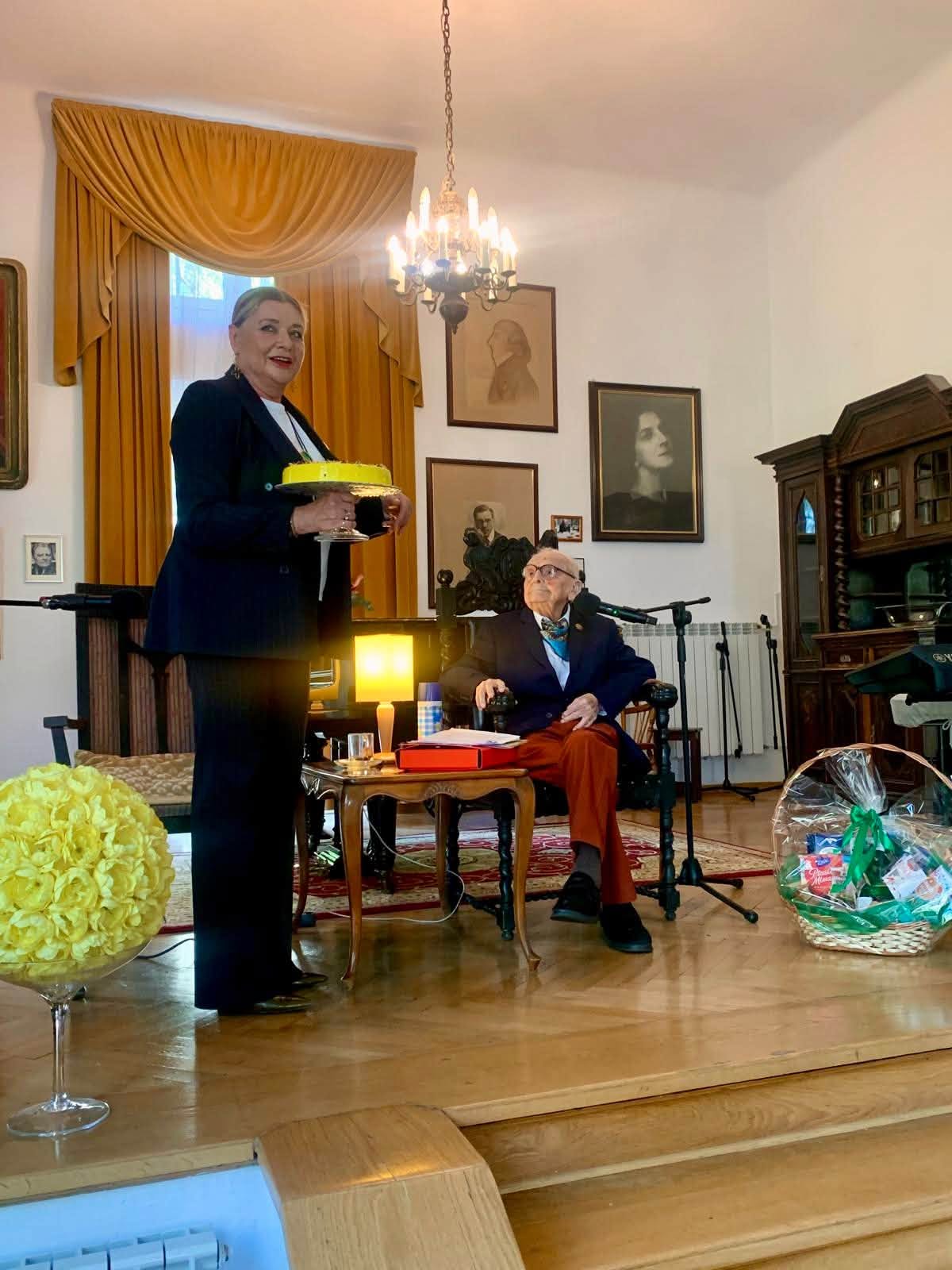 103. urodziny płk. Jana Chojnackiego w Domu Aktora w Skolimowie