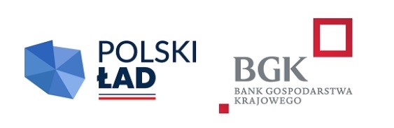 Logo programu Polski Ład oraz Banku Gospodarstwa Krajowego