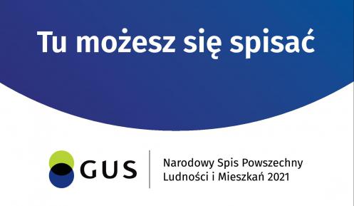 Plakat Narodowy Spis Powszechny Ludności i Mieszkań 2021, informacja o punkcie spisowym