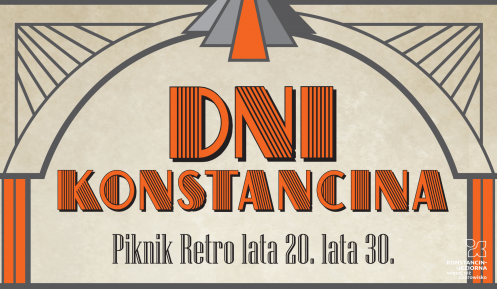 Plakat w stylu retro "Dni Konstancina"