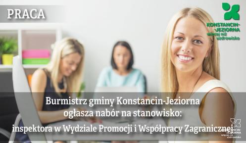 Grafika informująca o naborach w urzędzie