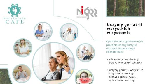 Grafika zapraszająca na szkolenia. 