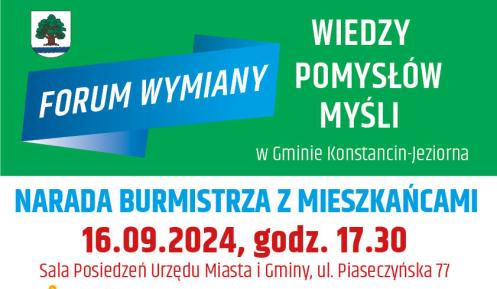 Plakat forum wymiany myśli
