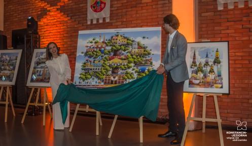 Projekt muralu w Konstancinie-Jeziornie został zaprezentowany