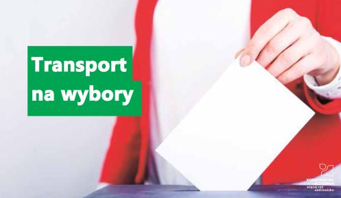 Grafika zachęcająca do skorzystania z transportu