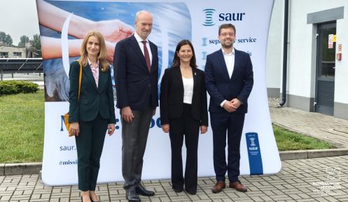 Burmistrz spotkał się z ambasadorem Francji i przedstawicielami Saur Group