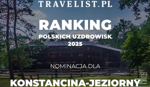 Grafika promocyjna Ranking Polskich Uzdrowisk 2025