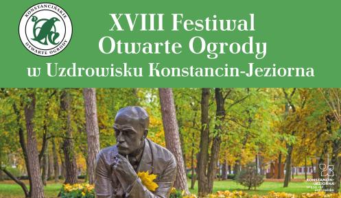 Plakat promujący festiwal Otwarte Ogrody