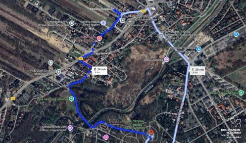 Mapa z Google Maps