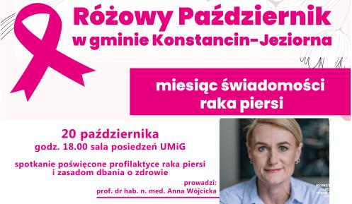 Grafika Różowy Październik