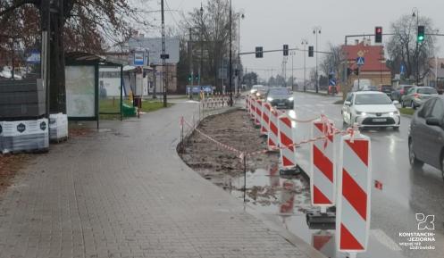 Przystanek autobusowy w remoncie