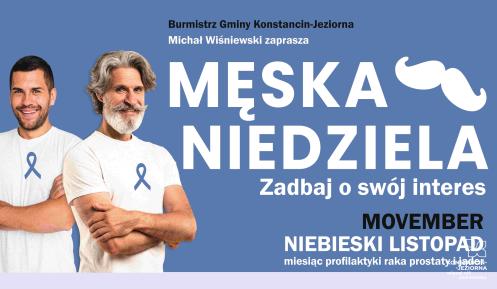 Grafika promująca Męską Niedzielę