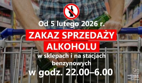 Grafika zakaz sprzedaży alkoholu