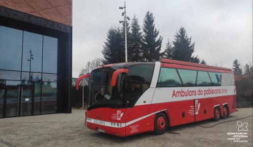 plakat promujący akcje krwiodawstwa