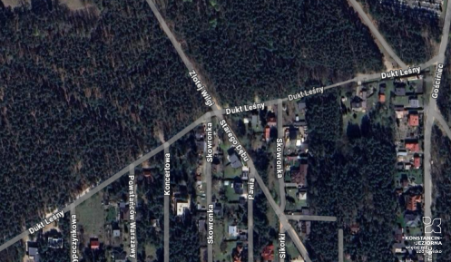 Zrzut z google maps Dukt Leśny
