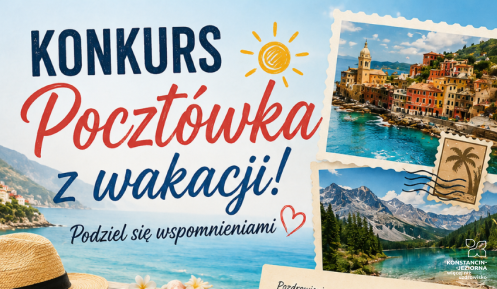 Plakat akcji "Pocztówka z wakacji"