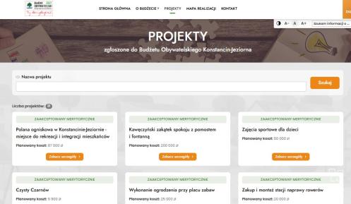 Grafika promująca Budżet Obywatelski 2027 Gminy Konstancin-Jeziorna, przedstawiająca mieszkańców na tle mapy gminy oraz herb i logo inicjatywy.