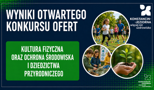 Grafika informuje o wynikach otwartego konkursu ofert na przedsięwzięcia terapeutyczno-profilaktyczne dla rodzin dotkniętych przemocą domową.