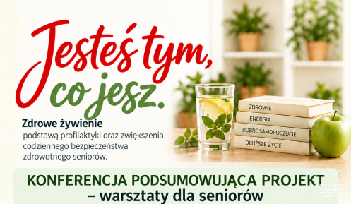 Plakat konferencji jesteś tym, co jesz