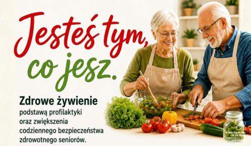 Plakat wydarzenia jesteś tym, co jesz