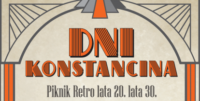 Plakat w stylu retro "Dni Konstancina"