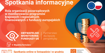 Plakat promujący spotkania informacyjne OFOP