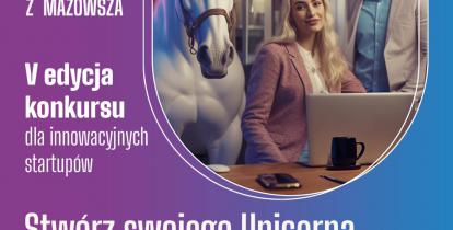 Plakat promujący konkurs dla start-upów