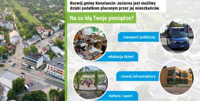 Grafika wektorowa. Plakat informujący o podatku 1,5 proc.