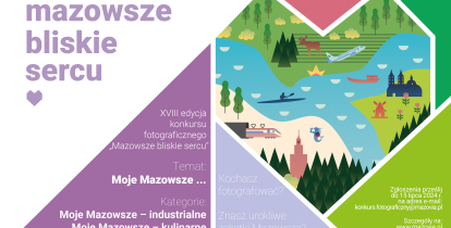 plakat grafika wektorowa po lewej stronie tytuł po prawej grafika