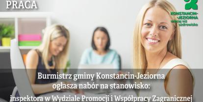 Grafika informująca o naborach w urzędzie