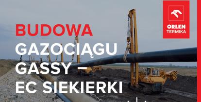 Grafika budowa gazociagu