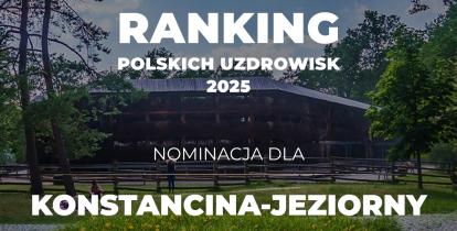 Grafika promocyjna Ranking Polskich Uzdrowisk 2025