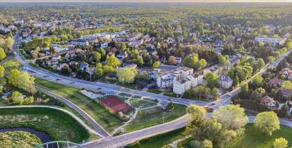 widok konstancina z góry