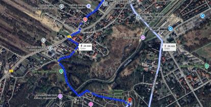 Mapa z Google Maps