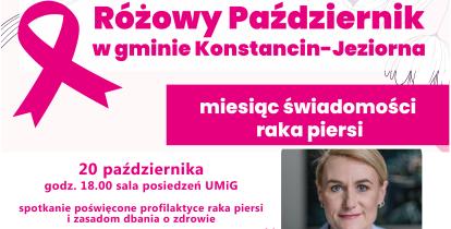 Grafika Różowy Październik