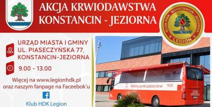 plakat akcja krwiodawstwa