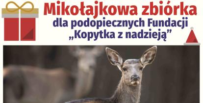 Grafika informująca o zbiórce darów
