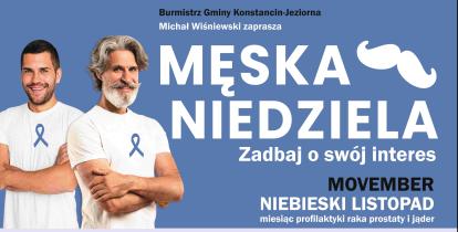 Grafika promująca Męską Niedzielę