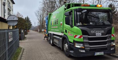Ciężarówka do odbioru odpadów