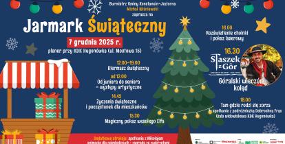 Baner promujący jarmark świąteczny