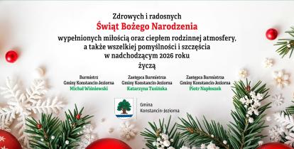 Życzenia świąteczne od burmistrza i zastępców, treść w artykule