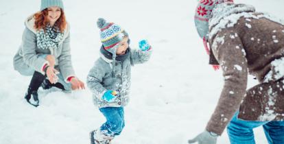 Zabawa na śniegu
